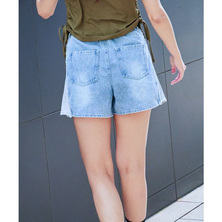 裏毛切り替えデニムショートパンツ[品番：GORW0010083]｜GORGE