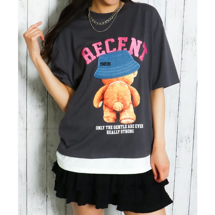 チャコール | レディース オーバーサイズTシャツ 体型カバー | GORGE 