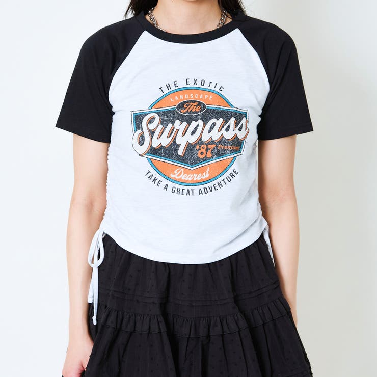 《ドロスト裾×ラグランスリーブ》ロゴプリントT／1枚でサマ見え	 | GORGE  | 詳細画像16 