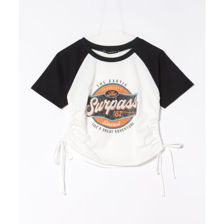 《ドロスト裾×ラグランスリーブ》ロゴプリントT／1枚でサマ見え	 | GORGE  | 詳細画像3 