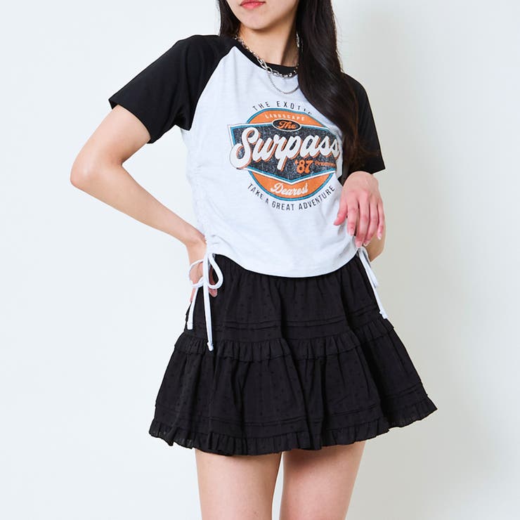 《ドロスト裾×ラグランスリーブ》ロゴプリントT／1枚でサマ見え	 | GORGE  | 詳細画像7 