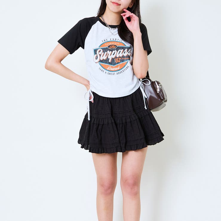 《ドロスト裾×ラグランスリーブ》ロゴプリントT／1枚でサマ見え	 | GORGE  | 詳細画像8 