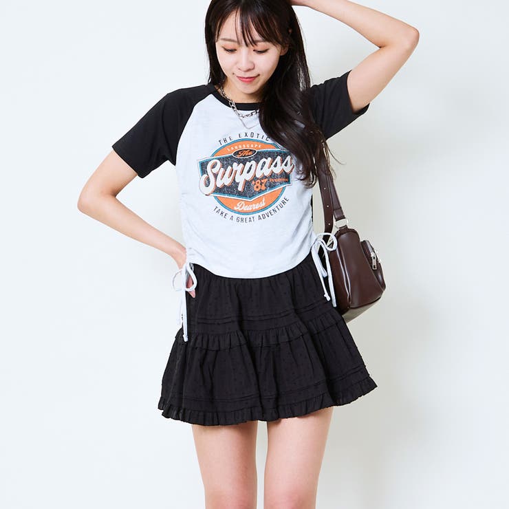 《ドロスト裾×ラグランスリーブ》ロゴプリントT／1枚でサマ見え	 | GORGE  | 詳細画像9 