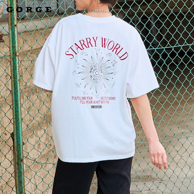 バックロゴ刺繍Tシャツ[品番：GORW0010004]｜GORGE （ゴージ