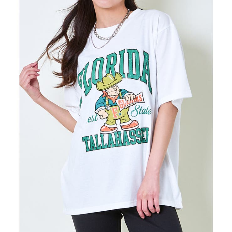 オフホワイト | フロリダ刺繍Ｔシャツ | GORGE 