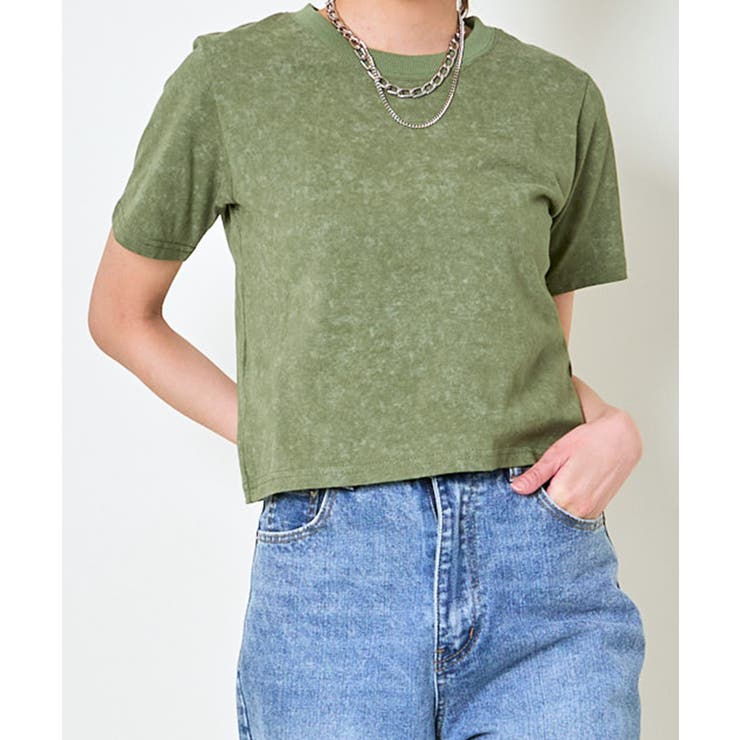 《短丈×ヴィンテージ風カラー》無地シンプルTシャツ | GORGE  | 詳細画像11 