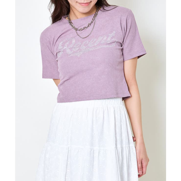 《きらロゴ×短丈》ラインストーンTシャツ／Y2Kストリート	 | GORGE  | 詳細画像7 