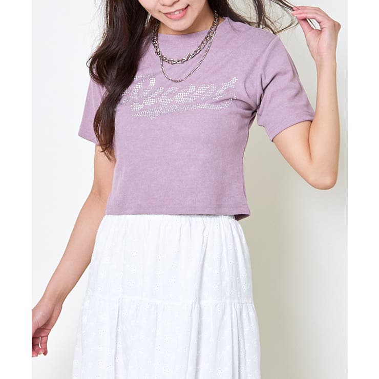 《きらロゴ×短丈》ラインストーンTシャツ／Y2Kストリート	 | GORGE  | 詳細画像8 