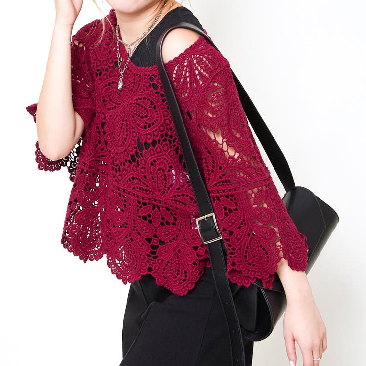 ボルドー | カギバリクロシェプルオーバー | GORGE 