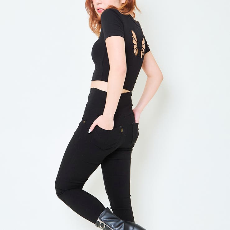 レディース クロップドTシャツ 背中開き | GORGE  | 詳細画像9 