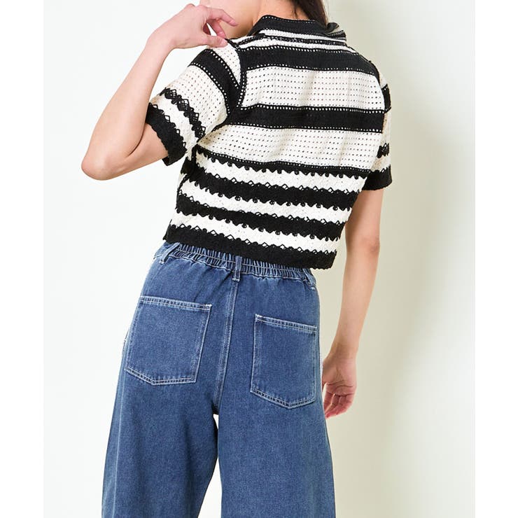 ボーダーエリツキカーディガン | GORGE  | 詳細画像9 