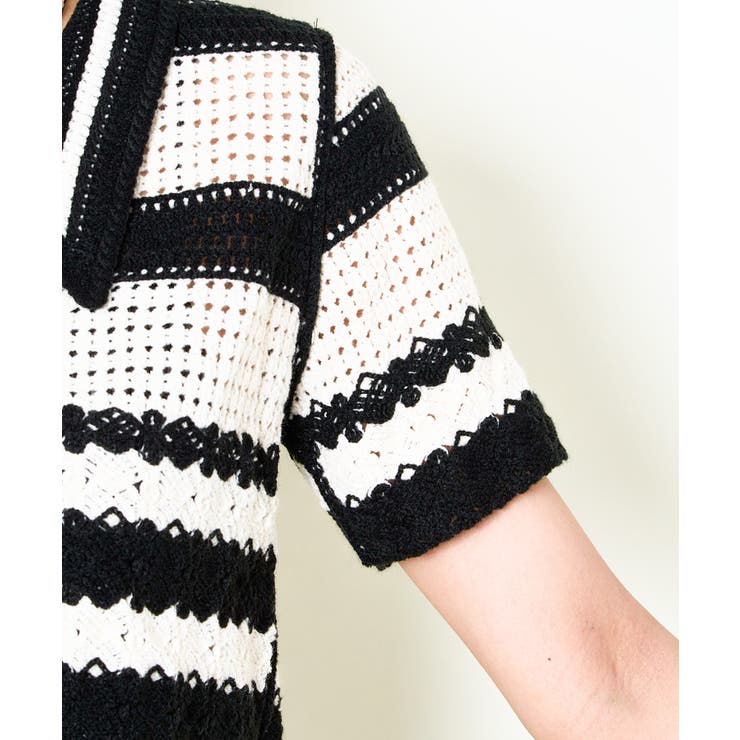 ボーダーエリツキカーディガン | GORGE  | 詳細画像16 