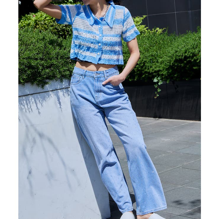 ボーダーエリツキカーディガン | GORGE  | 詳細画像4 