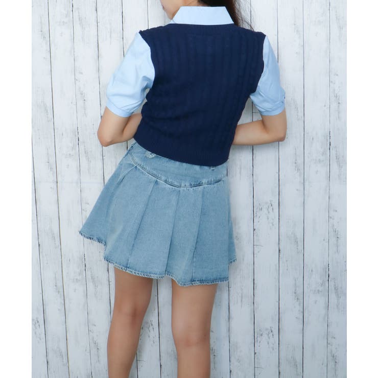 レイヤード風シャツベストトップス | GORGE  | 詳細画像3 