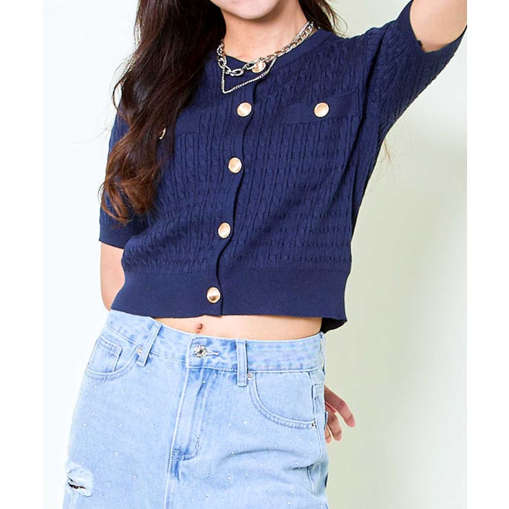 boohoo MAN★半袖 ニット生地 ボタン留め シャツ カーディガン boohoo MAN☆半袖 ニット生地 ボタン留め シャツ カーディガン