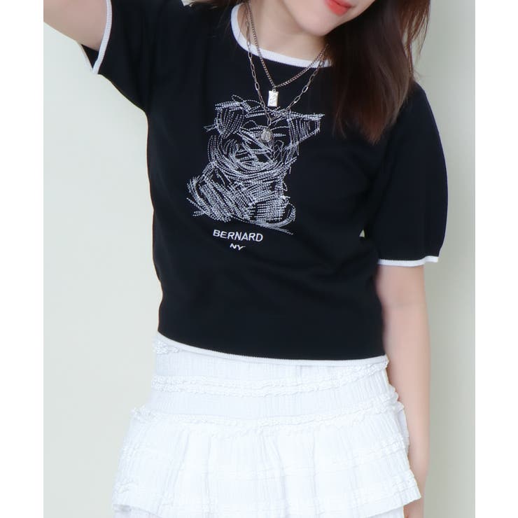 シシュウブルドッグ半袖ニットプルオーバー | GORGE  | 詳細画像5 