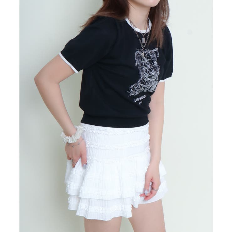 シシュウブルドッグ半袖ニットプルオーバー | GORGE  | 詳細画像8 