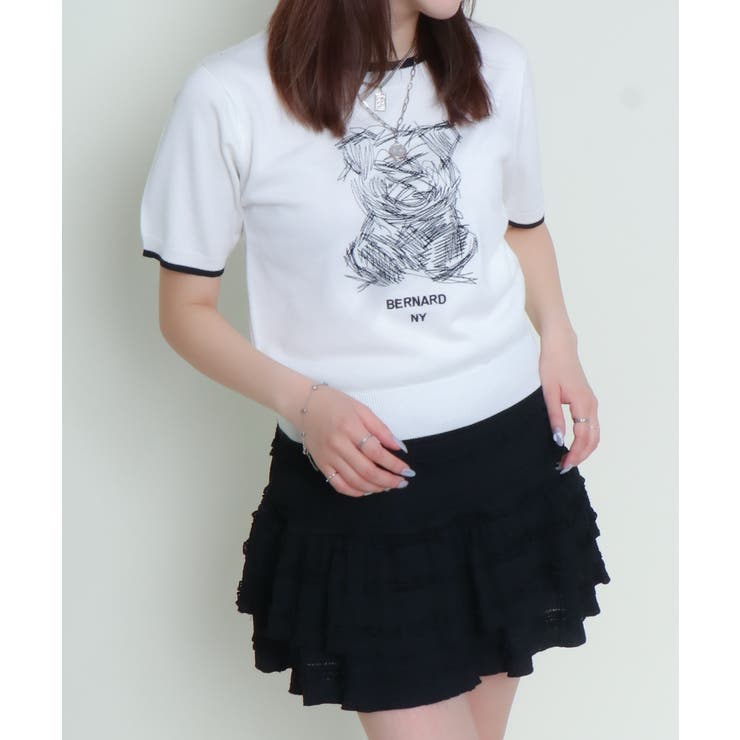 シシュウブルドッグ半袖ニットプルオーバー | GORGE  | 詳細画像12 