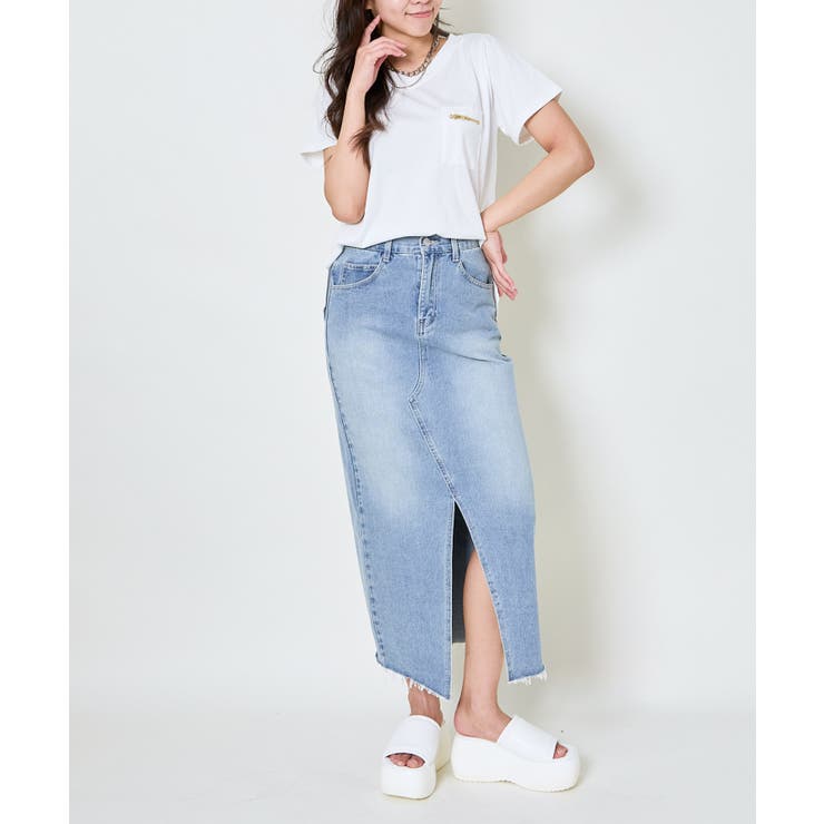 《ZIP付きポケT》Vネックカットソー／こなれ感プラス | GORGE  | 詳細画像14 