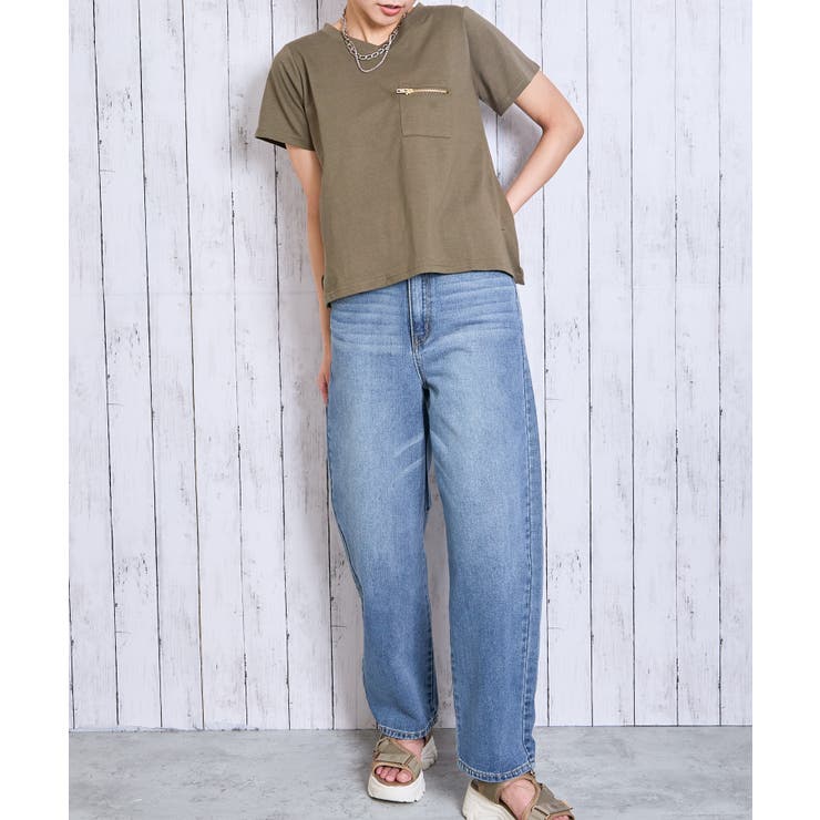 vers専用です♡ Petit Fleur 深Vネックニットチュニック/Green Parks（グリーン