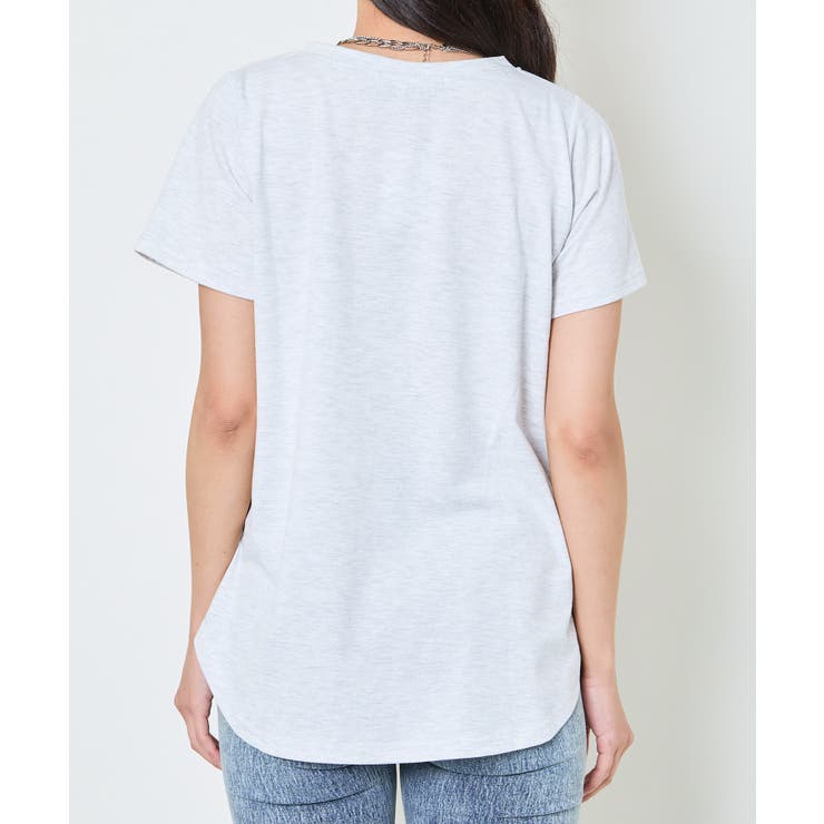 《ZIP付きポケT》Vネックカットソー／こなれ感プラス | GORGE  | 詳細画像24 