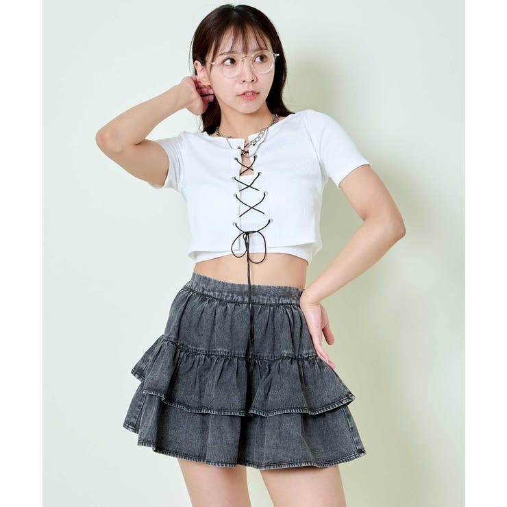 半袖アミアゲアンサンブルトップス | GORGE  | 詳細画像4 