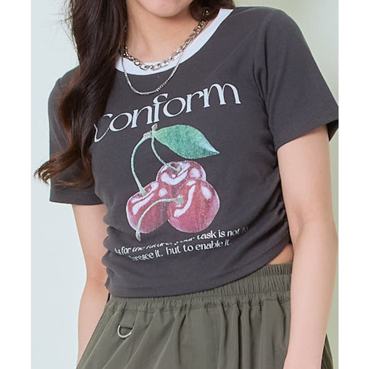 半袖チェリーPTドロストトップス[品番：GORW0010078]｜GORGE