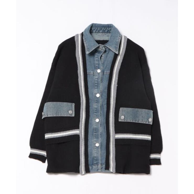   GOLF ニットジャケット カジュアル ニットジャケット ブルゾン風アウター[品番