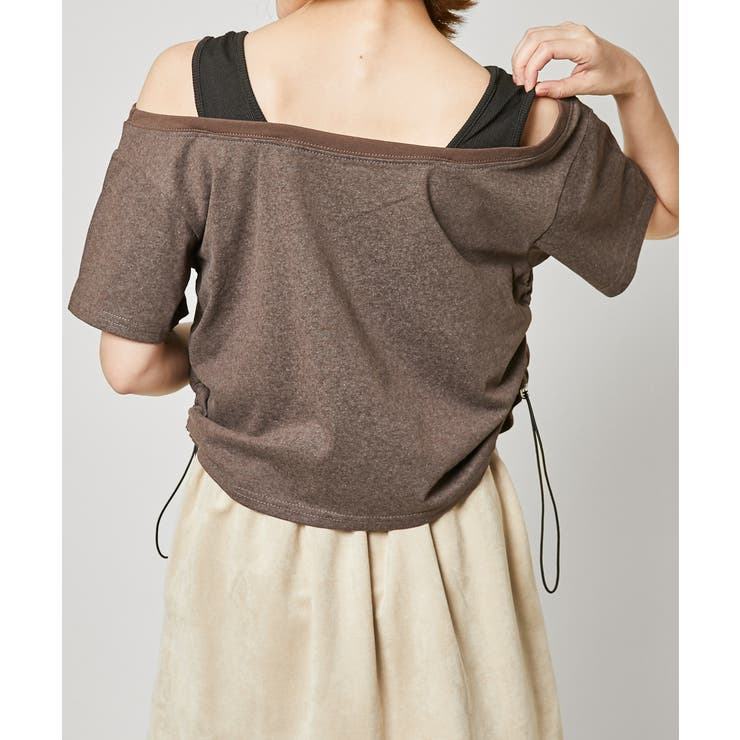 レディース 半袖Ｔシャツ リブタンクドッキング | GORGE  | 詳細画像3 