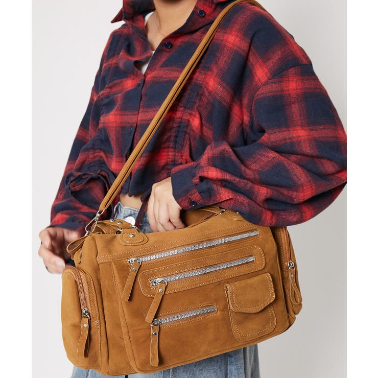 大容量×多収納◎》ショルダー＆ハンド 2WAY 多ポケット トート