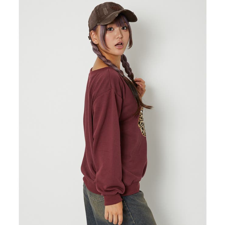 《オフショル風シルエット》レディース 裏毛 スウェット 長袖 トップス 春夏秋 | GORGE  | 詳細画像11 