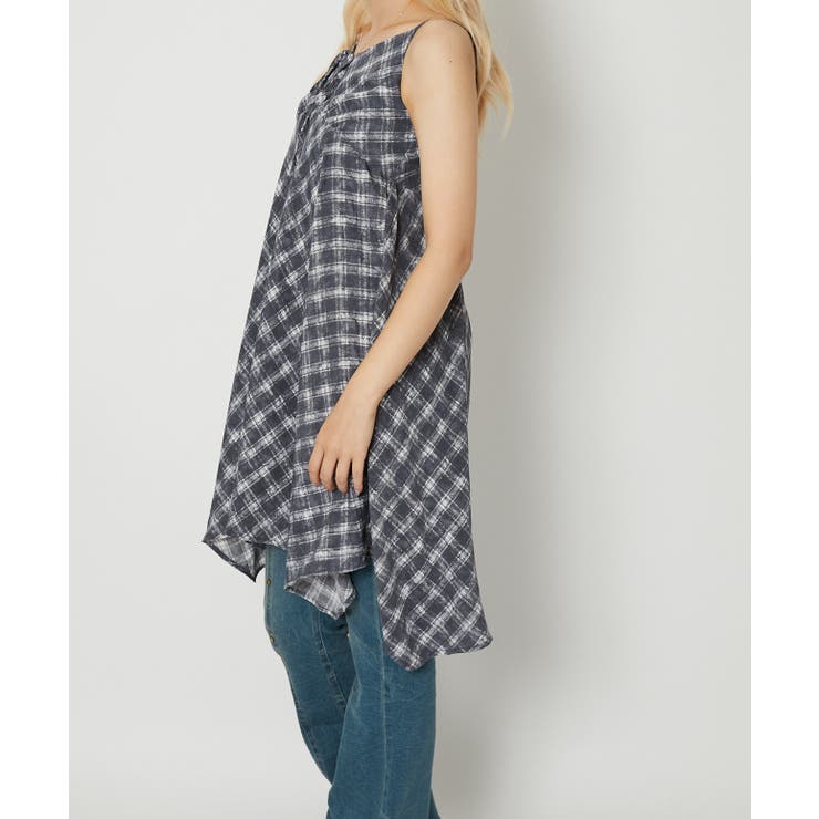 《イレヘム×チェック柄》レディース キャミワンピース カジュアル 春夏秋 | GORGE  | 詳細画像7 