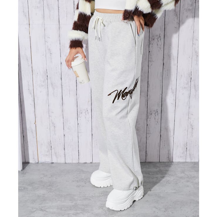 レディース ハリ感スウェットパンツ 楽ちん美脚[品番：GORW0010472