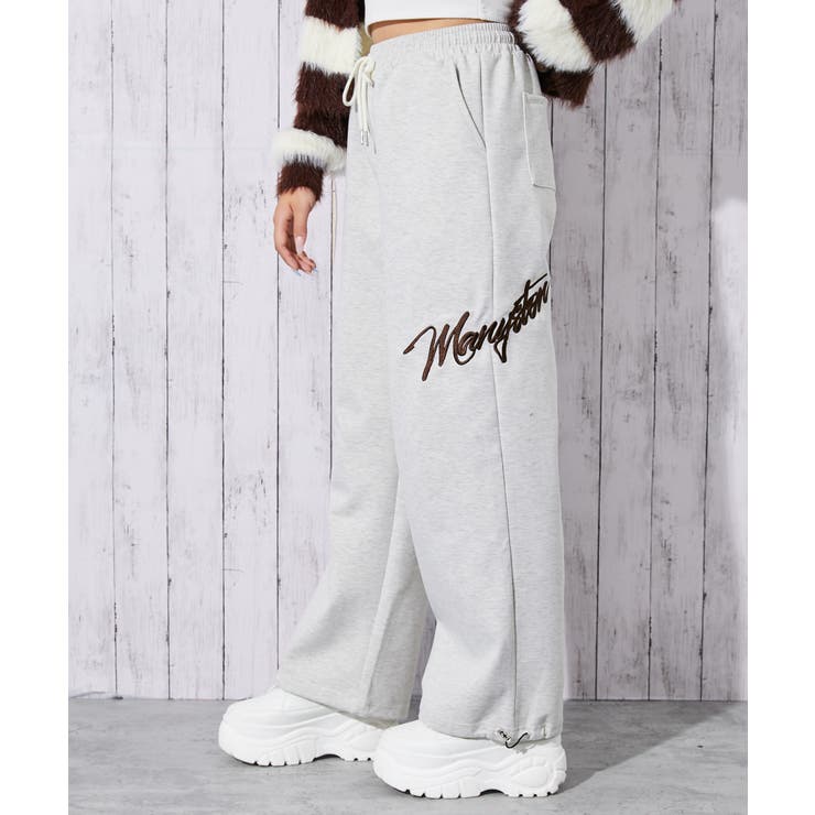 レディース ハリ感スウェットパンツ 楽ちん美脚[品番：GORW0010472