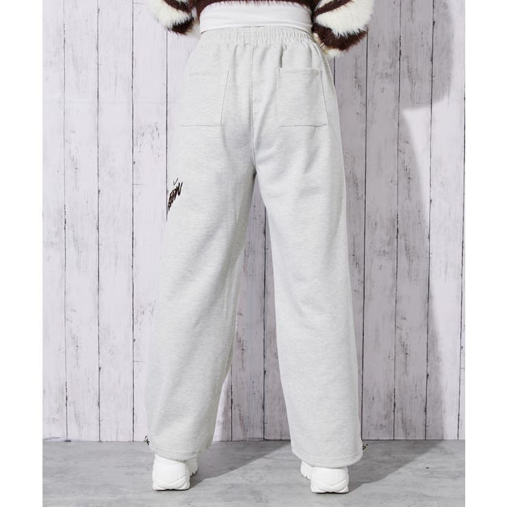 レディース ハリ感スウェットパンツ 楽ちん美脚[品番：GORW0010472