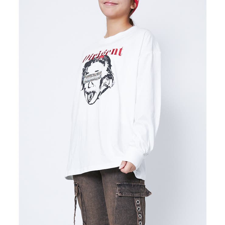 グラフィックプリント》ユニセックス 長袖Tシャツ ロンT