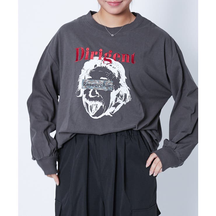 グラフィックプリント》ユニセックス 長袖Tシャツ ロンT ストリート