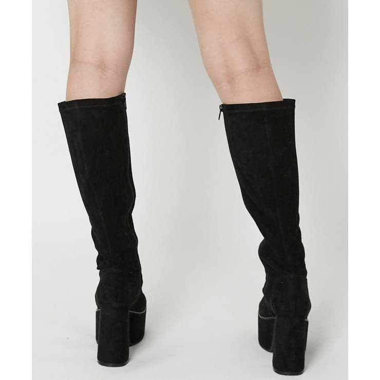 レディース 厚底ロングブーツ ストレッチ[品番：GORW0010426]｜GORGE