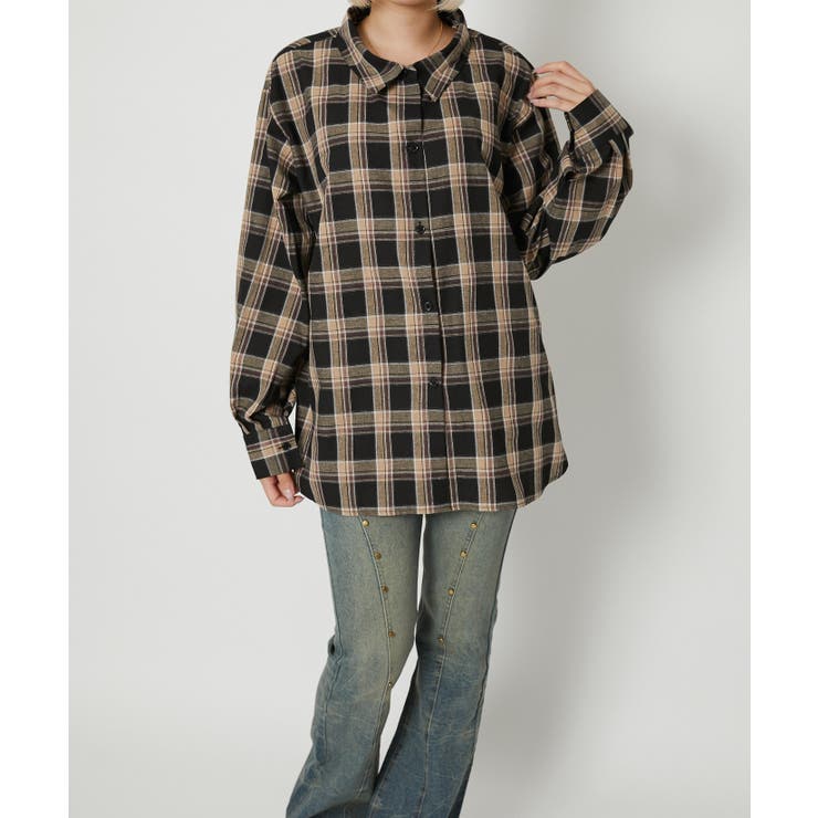 《ゆるっと3WAY》チェックシャツ／こなれアレンジ自在 | GORGE  | 詳細画像21 