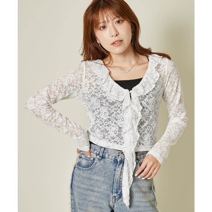 アイボリー | レディース カーディガン シアー | GORGE 