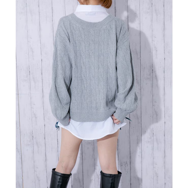 レディース ケーブルニット チュニック | GORGE  | 詳細画像8 