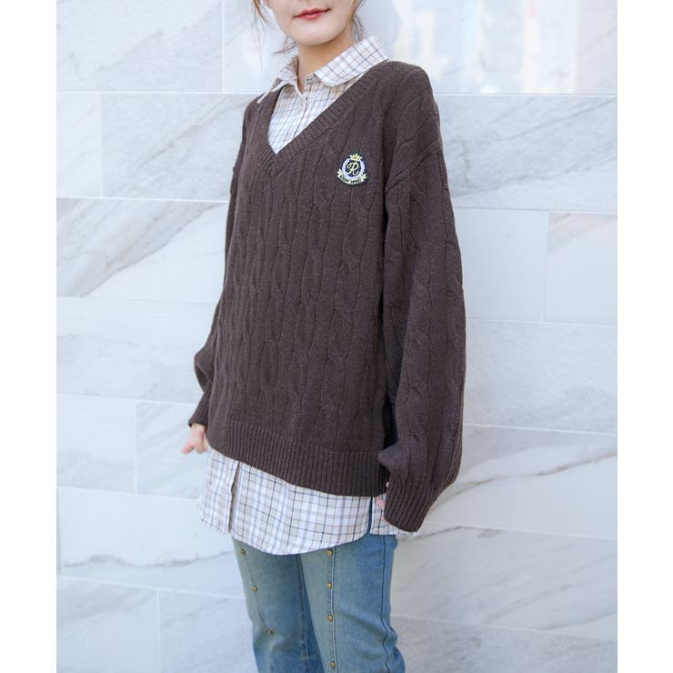 レディース ケーブルニット チュニック | GORGE  | 詳細画像2 