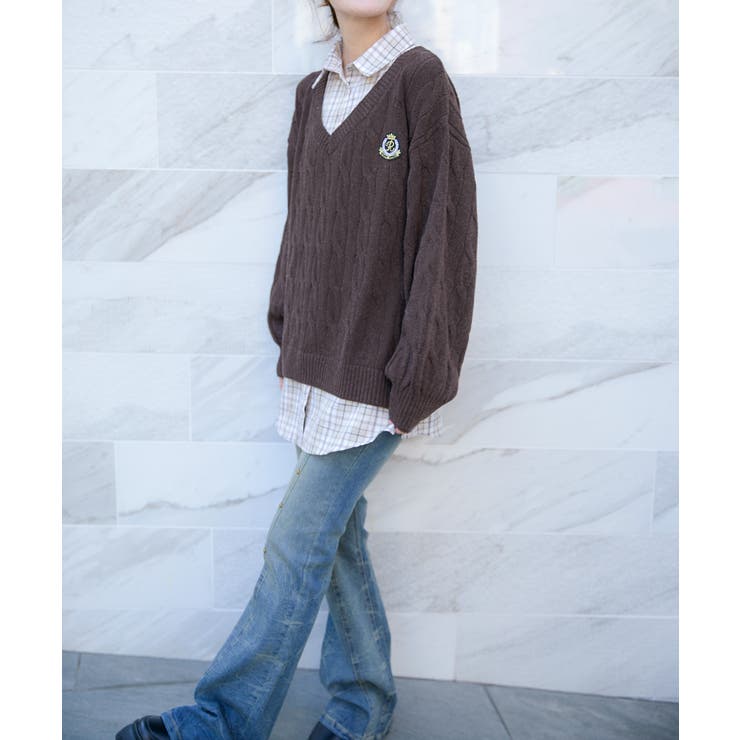 レディース ケーブルニット チュニック | GORGE  | 詳細画像3 