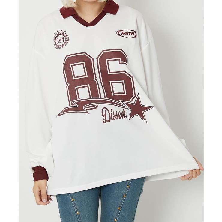 オフホワイト | レディース ナンバーロゴ プルオーバー | GORGE 