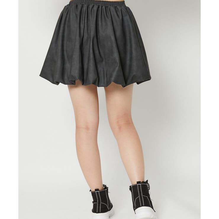 《フェイクレザー×バルーンシルエット》レディース ミニスカート ショート丈 | GORGE  | 詳細画像8 