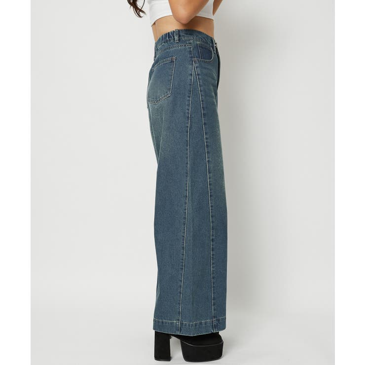 《美脚ワイドストレート》レディース デニムパンツ ジーンズ | GORGE  | 詳細画像4 