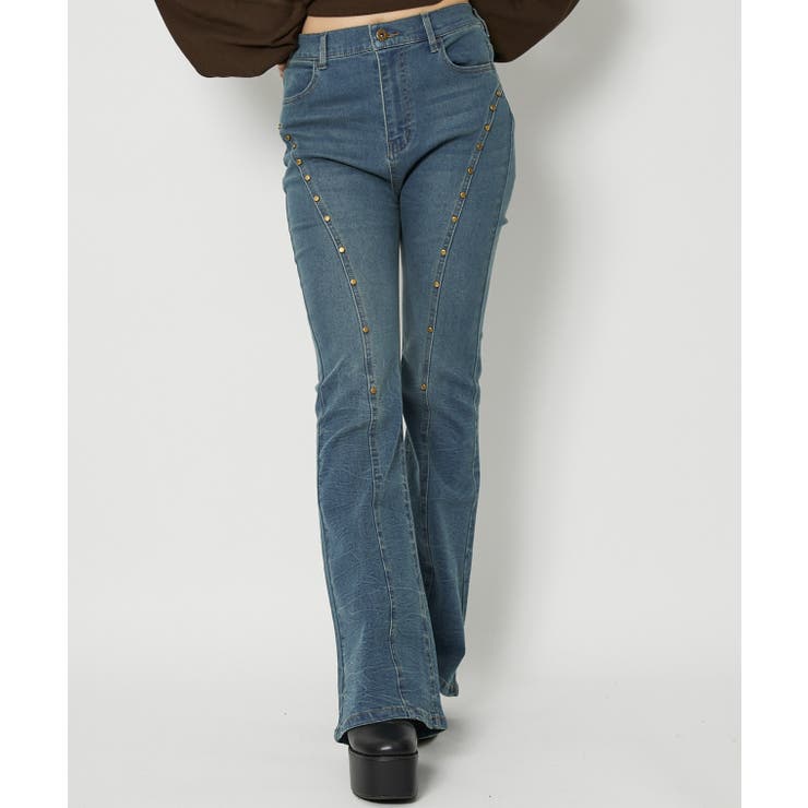 ブルー | レディース フレアデニム ストレッチ | GORGE