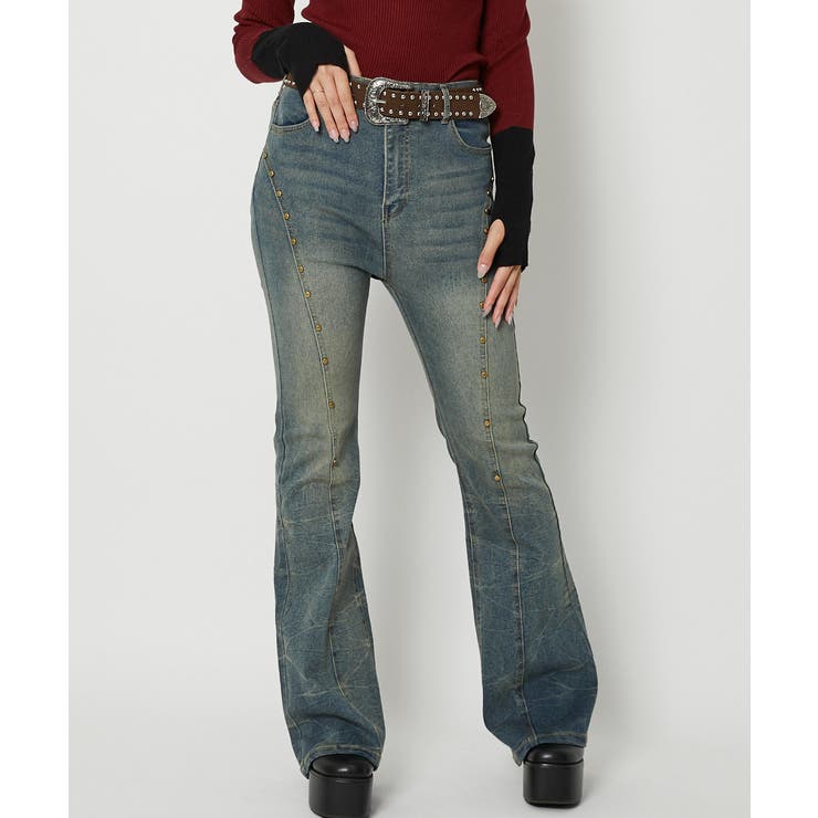 レディース フレアデニム ストレッチ | GORGE  | 詳細画像1