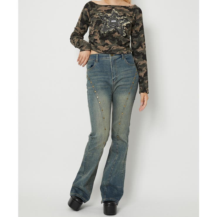 レディース フレアデニム ストレッチ | GORGE  | 詳細画像2