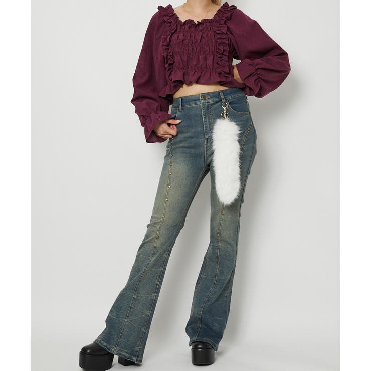 レディース フレアデニム ストレッチ | GORGE  | 詳細画像3